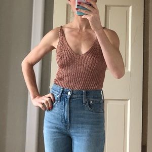 Metallic knot body suit- Free People